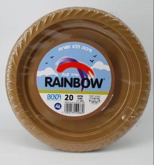 צלחת קטנה צבעוני 20 יח