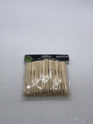 מיני מזלג עץ 100 יח'